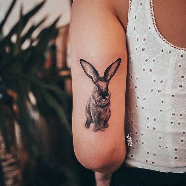 Cool Bunny Rabbit Tattoos For Women