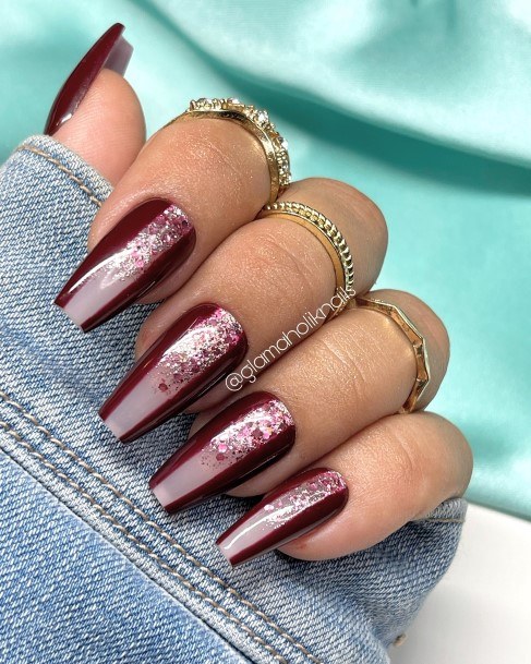 Cool Burgundy Nails For Women