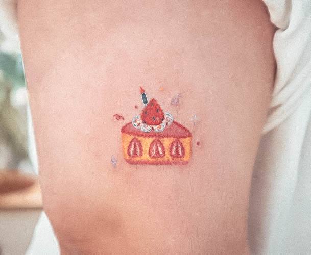 Cool Cake Tattoos For Women