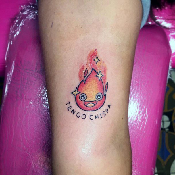 Cool Calcifer Tattoos For Women