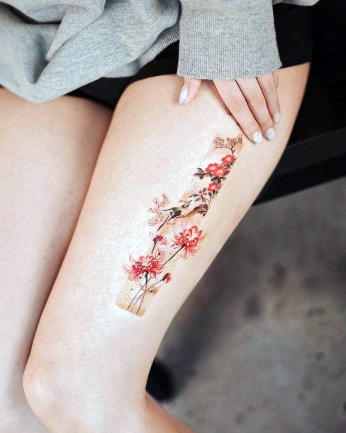 Cool Camellia Tattoos For Women