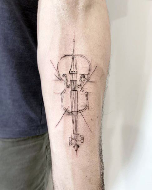 Cool Cello Tattoos For Women