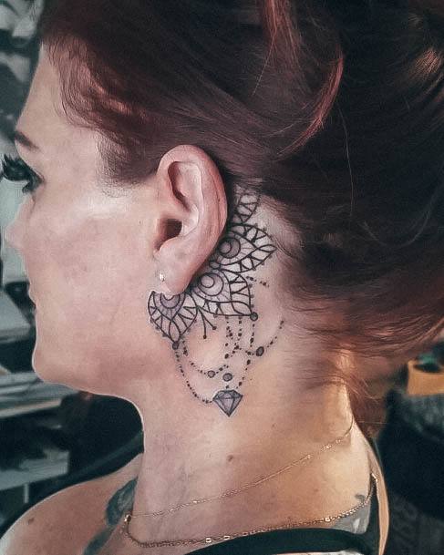 Cool Chandelier Tattoos For Women