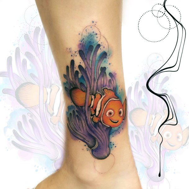 Cool Clown Fish Tattoos For Women