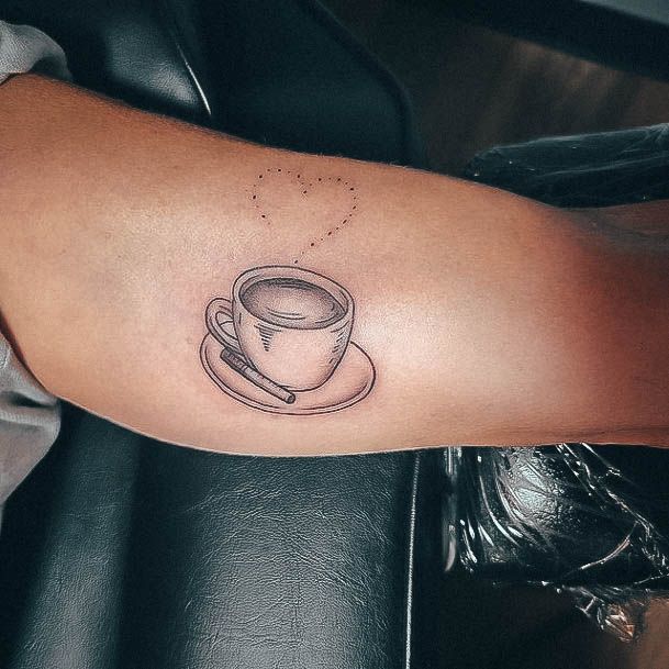 Cool Coffee Mug Tattoos For Women