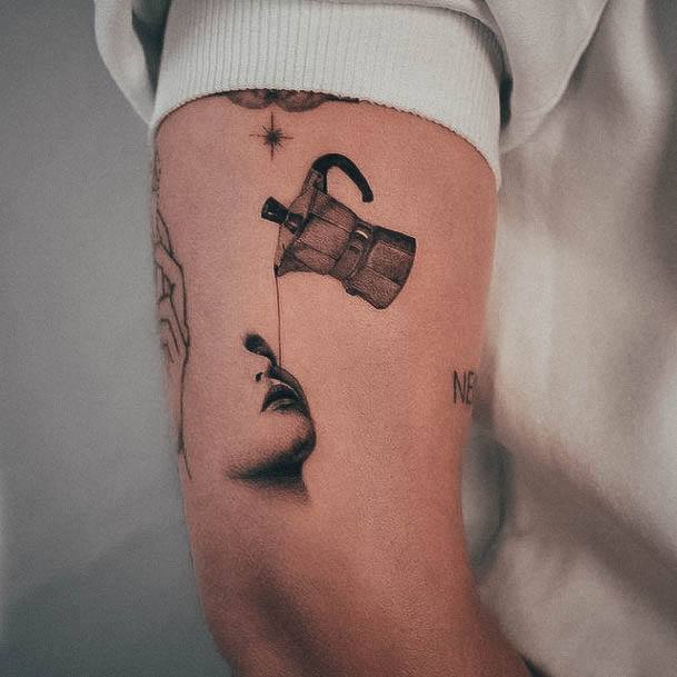 Cool Coffee Pot Tattoos For Women