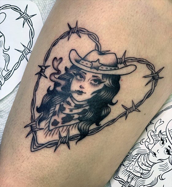 Cool Cowgirl Tattoos For Women