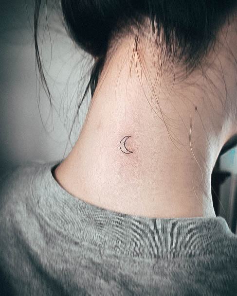 Cool Cresent Moon Tattoos For Women