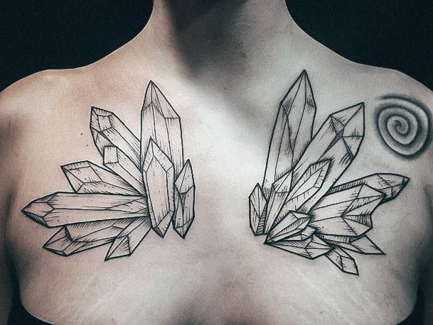 Cool Crystal Tattoos For Women