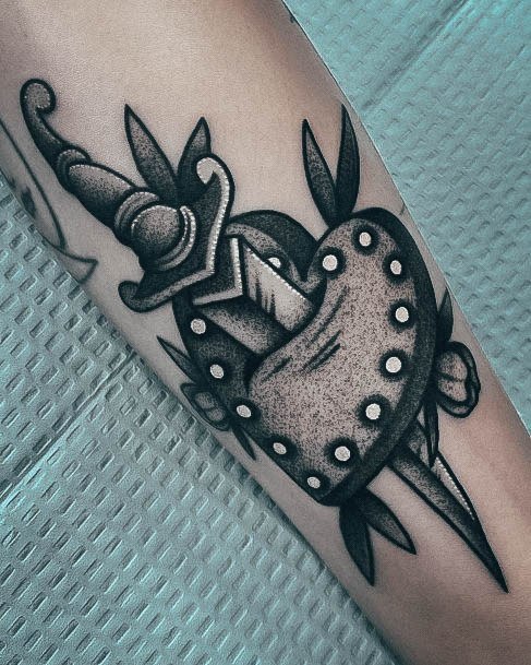 Cool Dagger Tattoos For Women