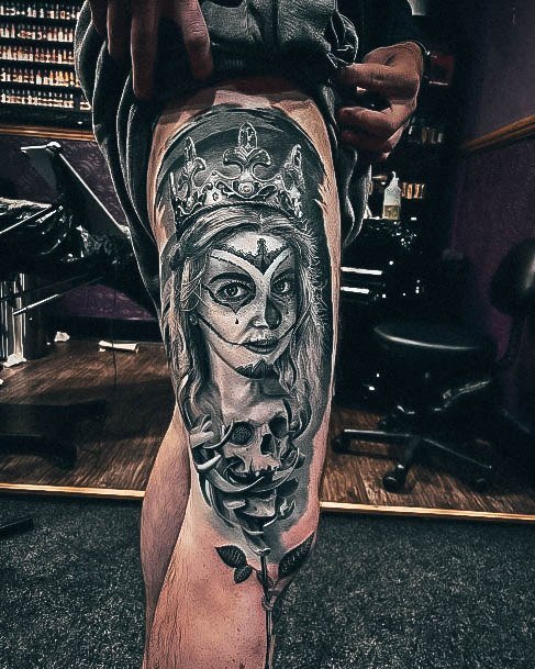 Cool Day Of The Dead Tattoos For Women