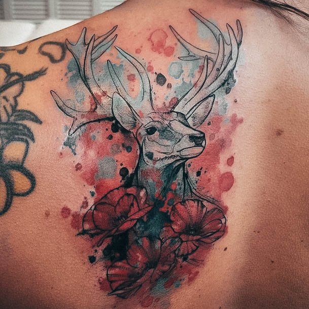 Cool Deer Tattoos For Women