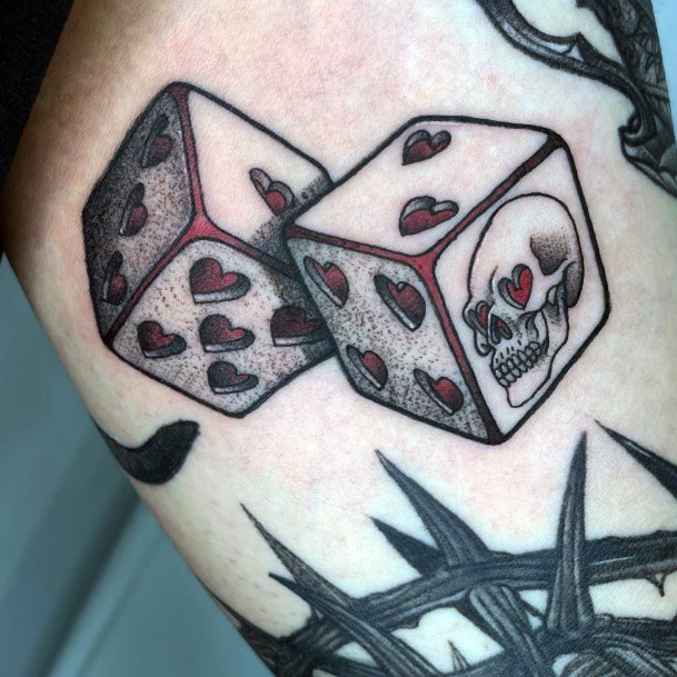 Cool Dice Tattoos For Women