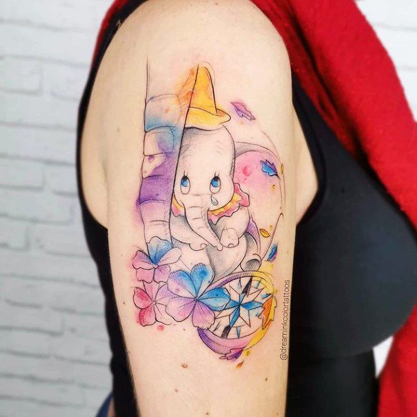 Cool Dumbo Tattoos For Women