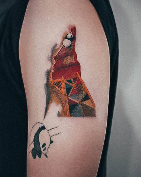 Cool Eiffel Tower Tattoos For Women