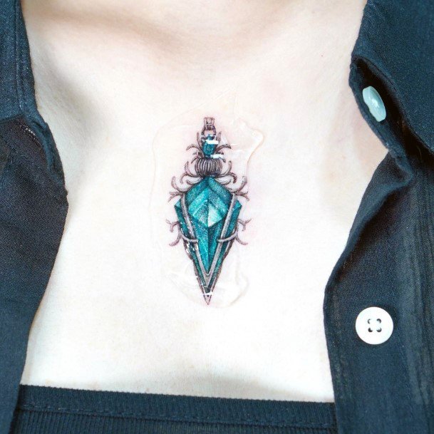 Cool Emerald Tattoos For Women