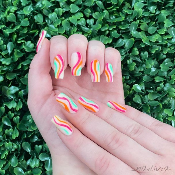 Cool Female Abstract Nail Designs