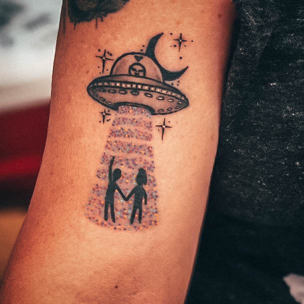 Cool Female Alien Tattoo Designs