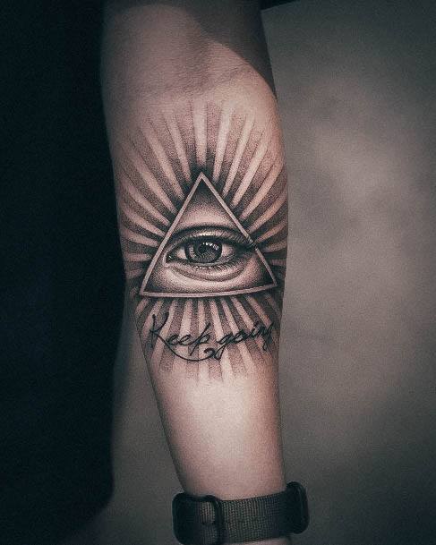 Cool Female All Seeing Eye Tattoo Designs