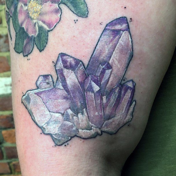 Cool Female Amethyst Tattoo Designs