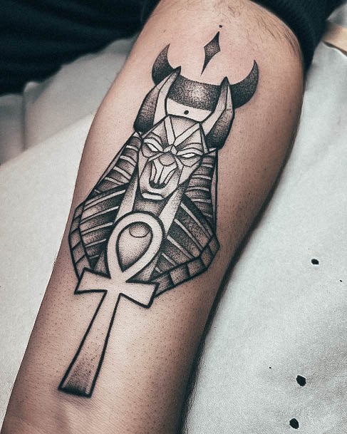 Cool Female Anubis Tattoo Designs