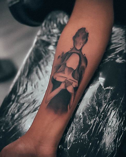 Cool Female Anxiety Tattoo Designs