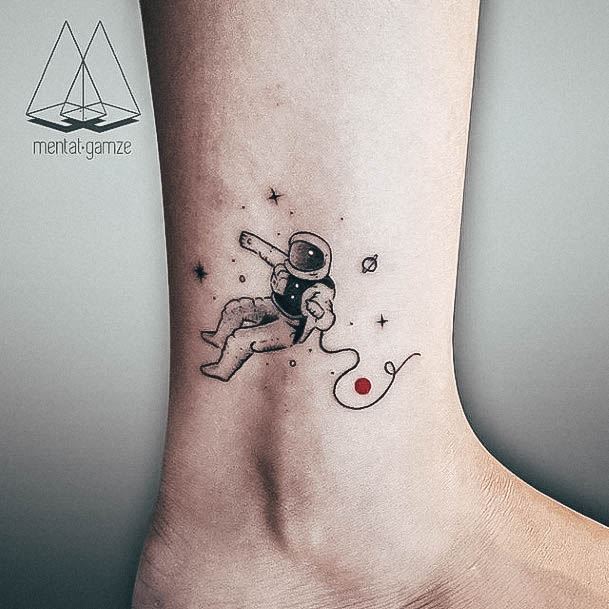 Cool Female Astronaut Tattoo Designs