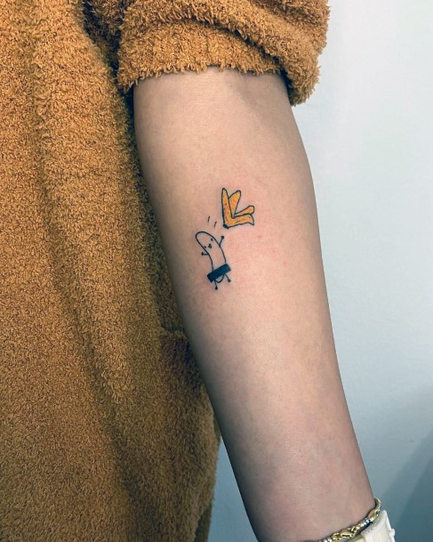 Cool Female Banana Tattoo Designs