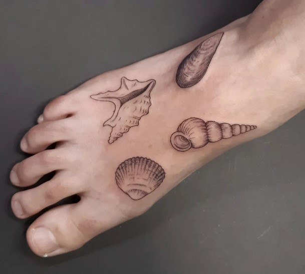 Cool Female Beach Tattoo Designs