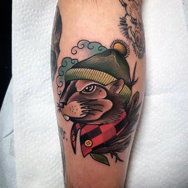 Cool Female Beaver Tattoo Designs