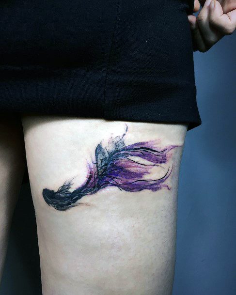 Cool Female Betta Fish Tattoo Designs