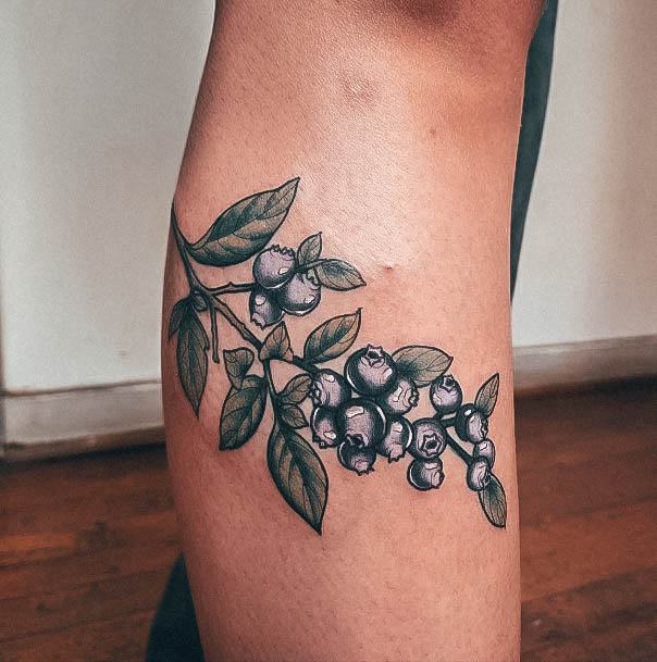 Cool Female Blueberry Tattoo Designs