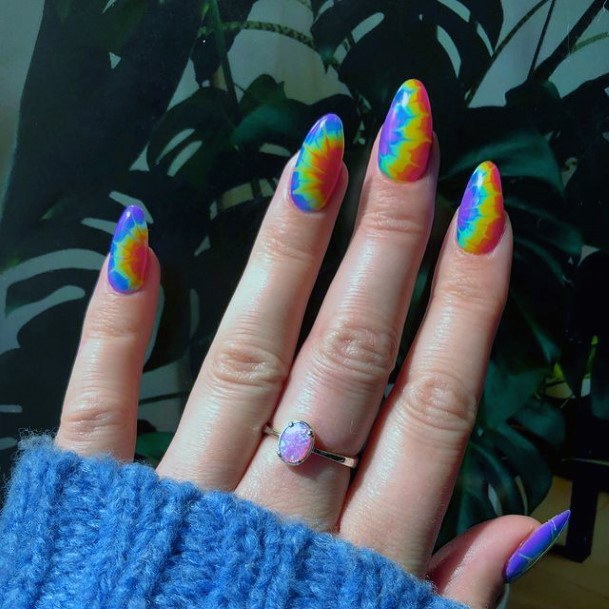 Cool Female Bright Summer Nail Designs