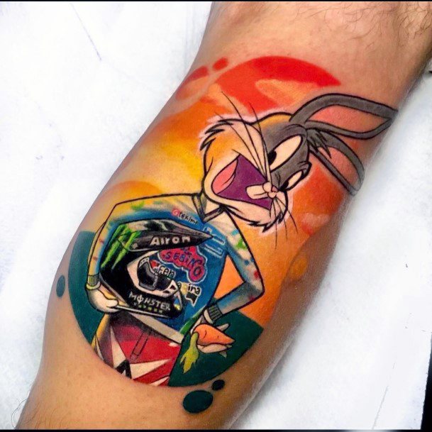 Cool Female Bugs Bunny Tattoo Designs