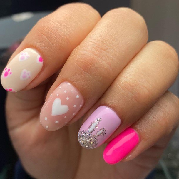 Cool Female Bunny Nail Designs