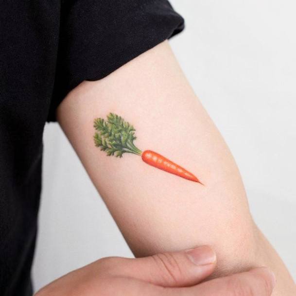 Cool Female Carrot Tattoo Designs