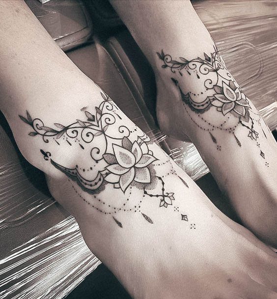 Cool Female Chandelier Tattoo Designs