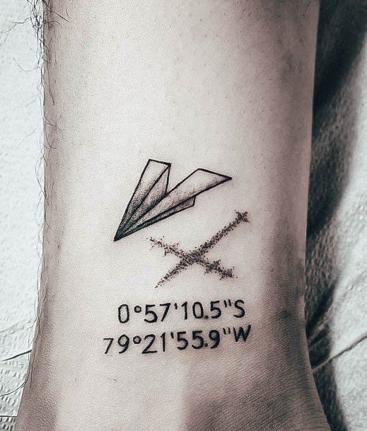 Cool Female Coordinates Tattoo Designs