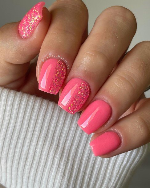 Cool Female Coral Nail Designs