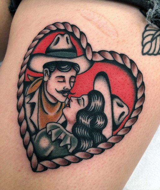 Cool Female Cowgirl Tattoo Designs