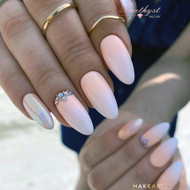 Cool Female Crystals Nail Designs