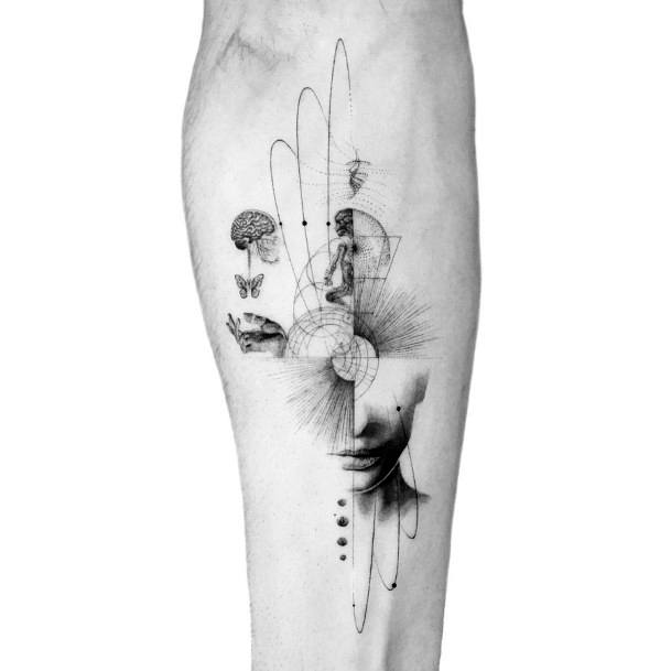 Cool Female Depression Tattoo Designs