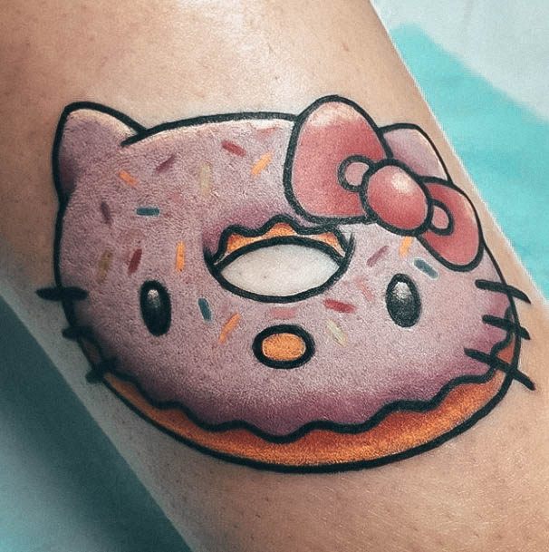 Cool Female Donut Tattoo Designs