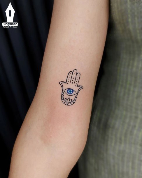 Cool Female Evil Eye Tattoo Designs