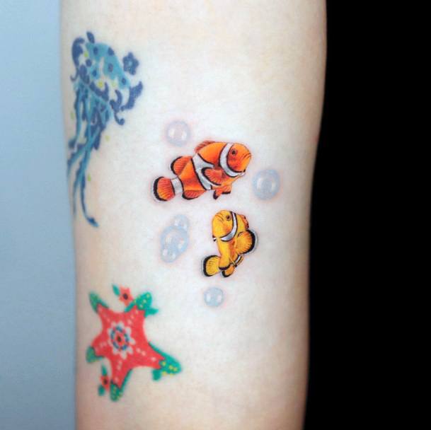 Cool Female Finding Nemo Tattoo Designs