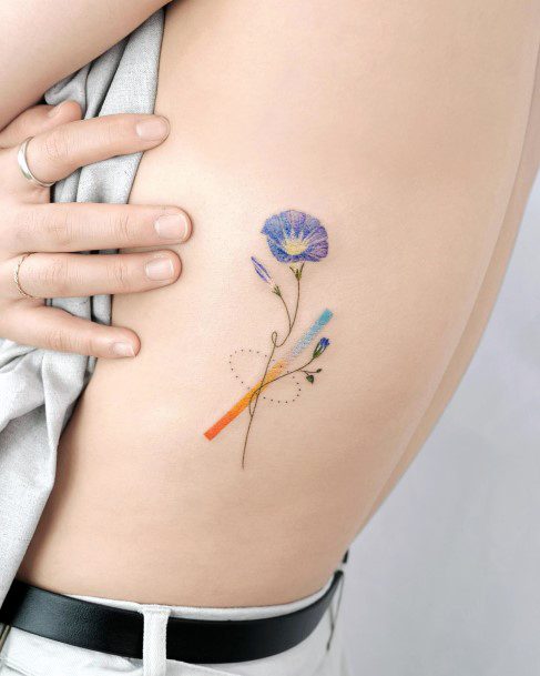 Cool Female Gradient Tattoo Designs