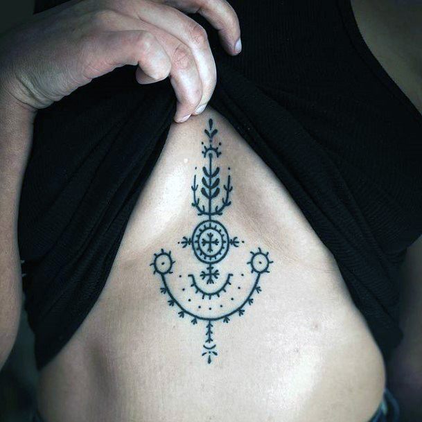 Cool Female Handpoke Tattoo Designs
