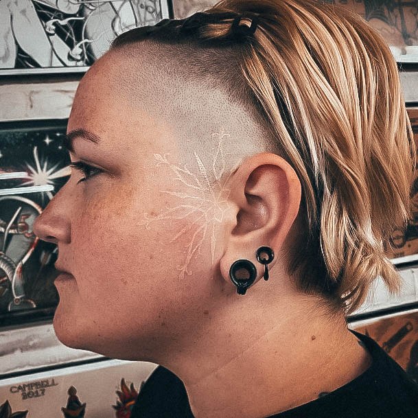 Cool Female Head Tattoo Designs