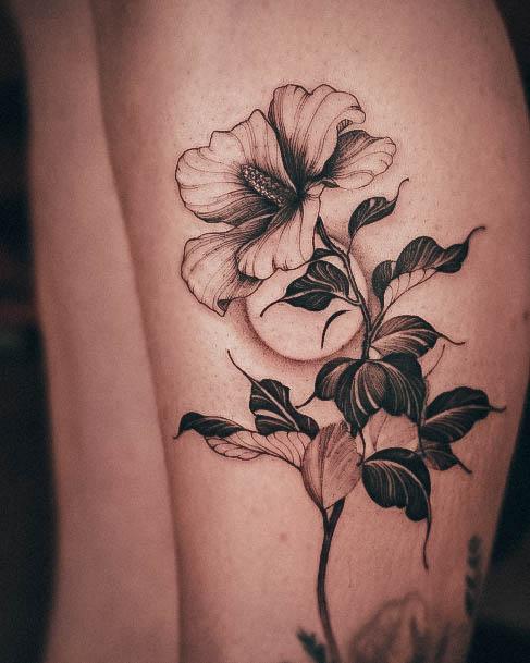 Cool Female Hibiscus Tattoo Designs