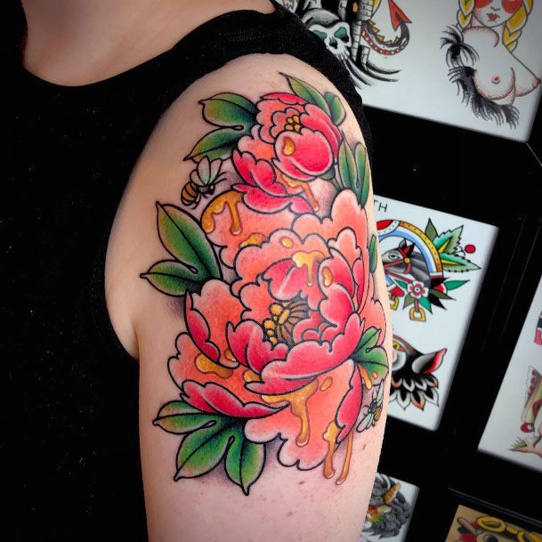 Cool Female Honey Tattoo Designs